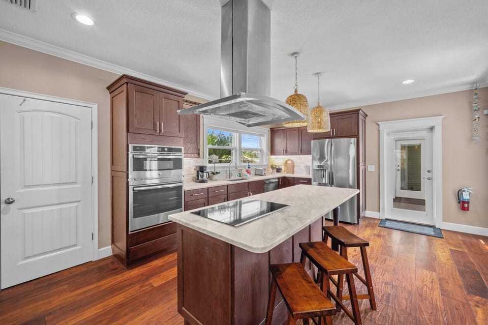 Bright open kitchen design