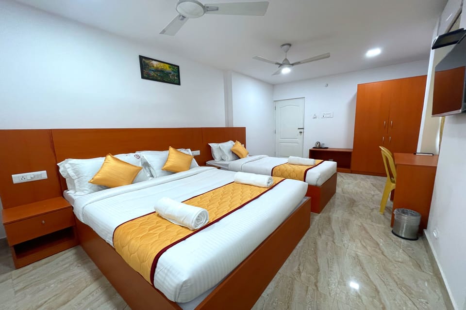 Family Quadruple Room | Hypo-allergenic bedding, in-room safe, individually decorated