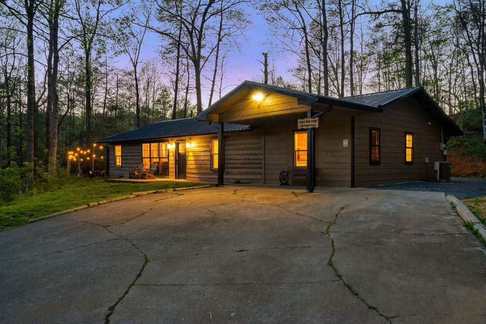 Perched atop a hill surrounded by forest provides amazing privacy! 