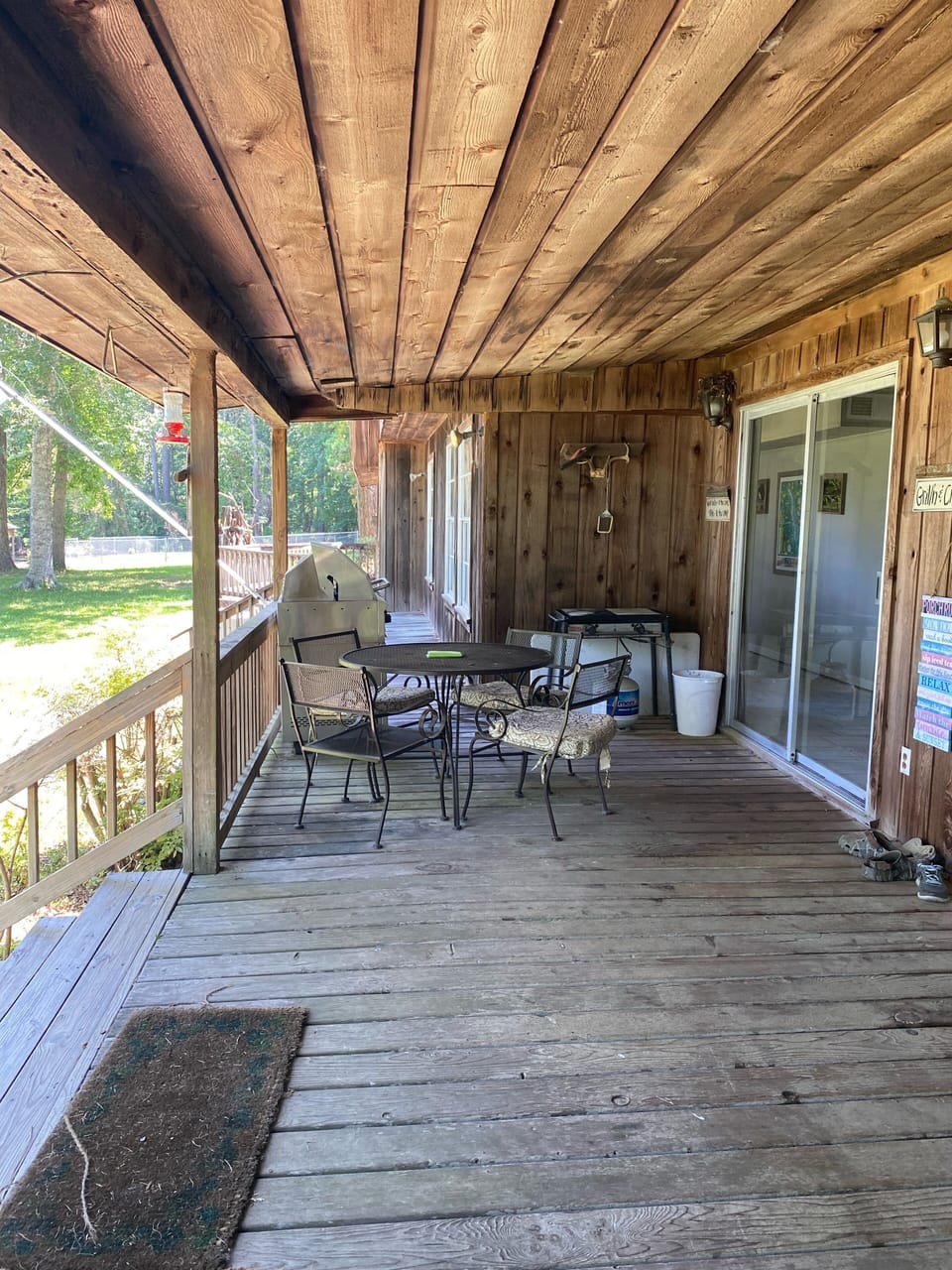 More seating on the back porch…