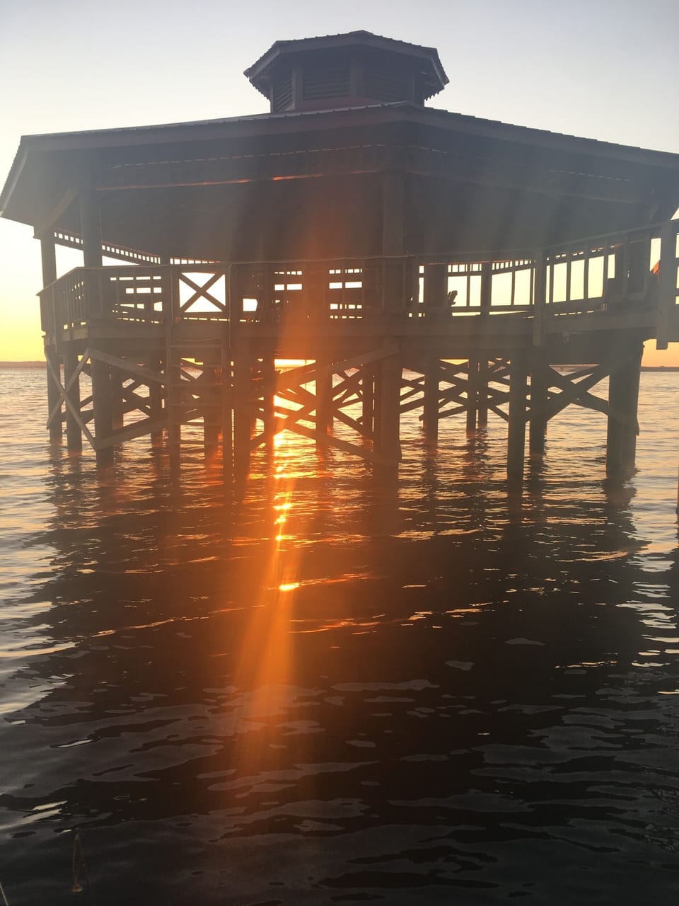 Neighbors dock on main lake