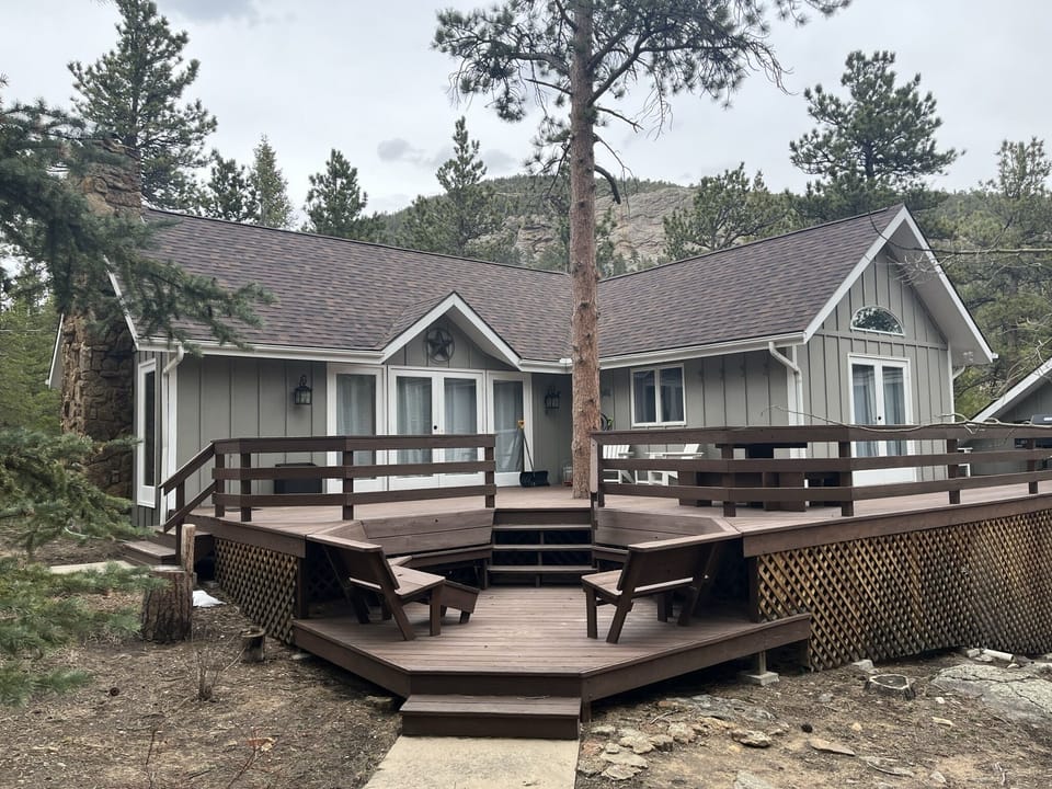 Exterior with deck entrance