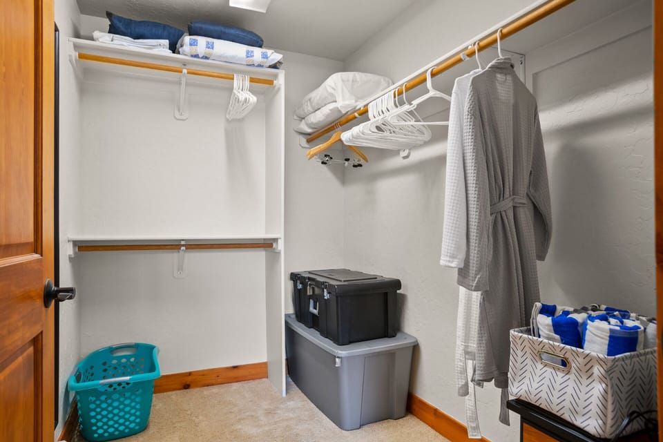 Large Walk-In Closet for First Bedroom