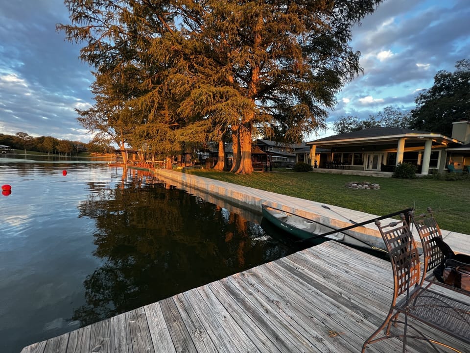 140 ft of bulkhead waterfront! Ladder (far) access and wide stair access(dock)!