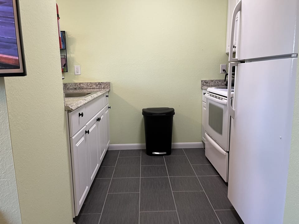 Trash bags are provided.