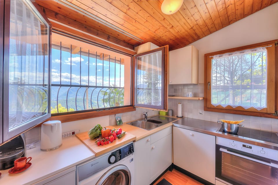 Family Apartment, Multiple Bedrooms, Mountainside (Petit Cadeau) | Private kitchen | Fridge, oven, stovetop, dishwasher