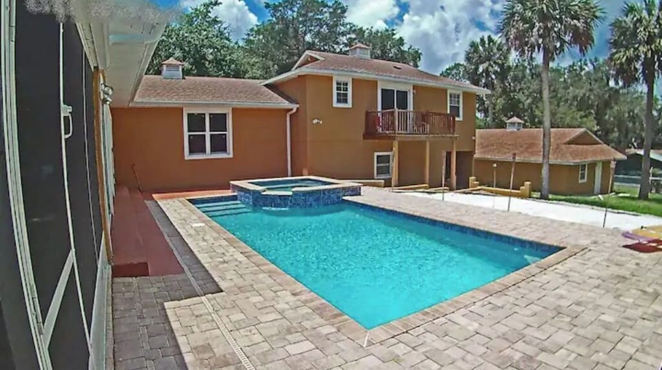 Pool not heated 
