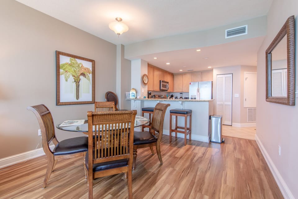 Dining table.