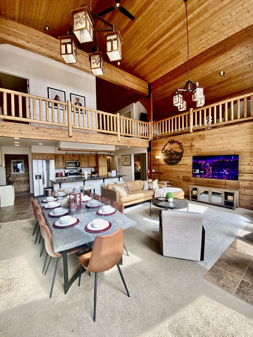 Open floor plan is ideal for entertaining