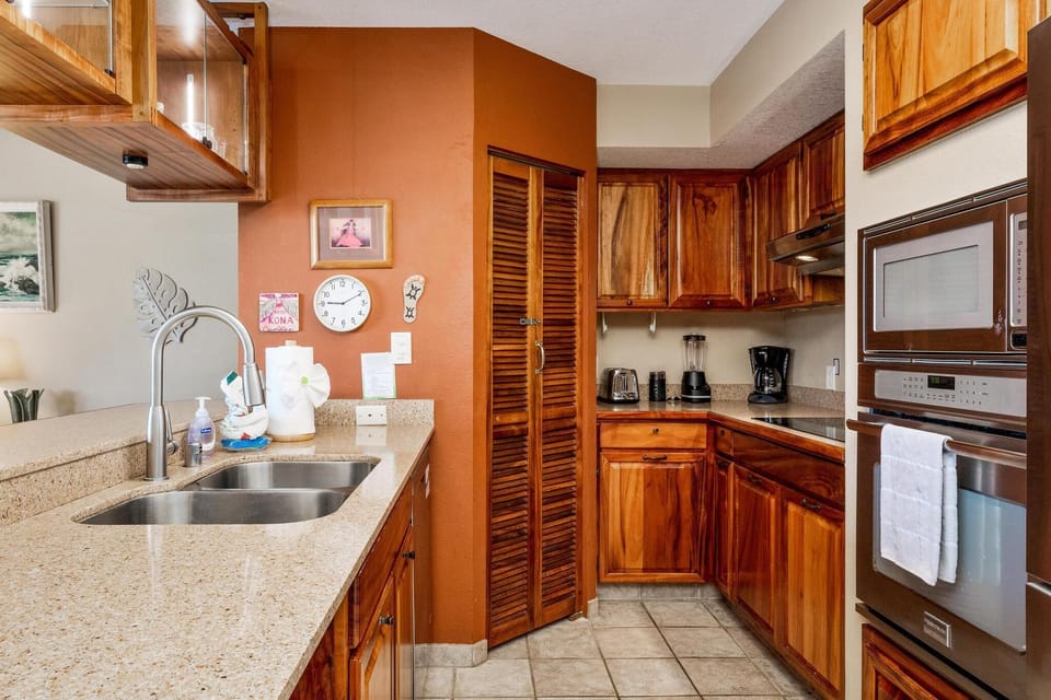 Open kitchen area