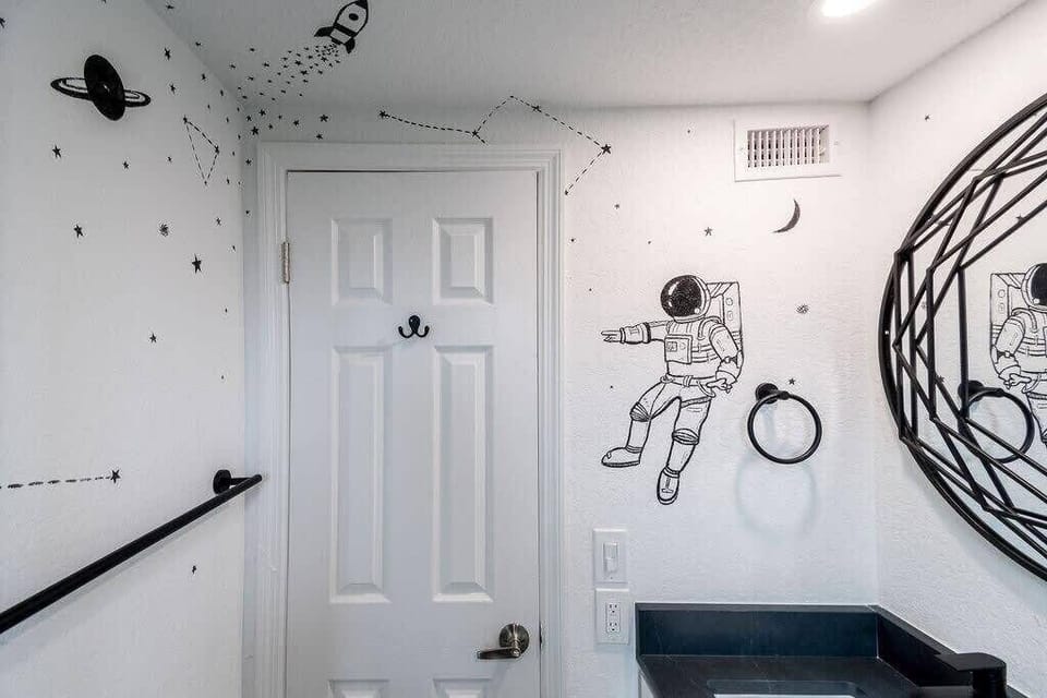While they don't glow in the dark, you'll have your very own solar system to enjoy!