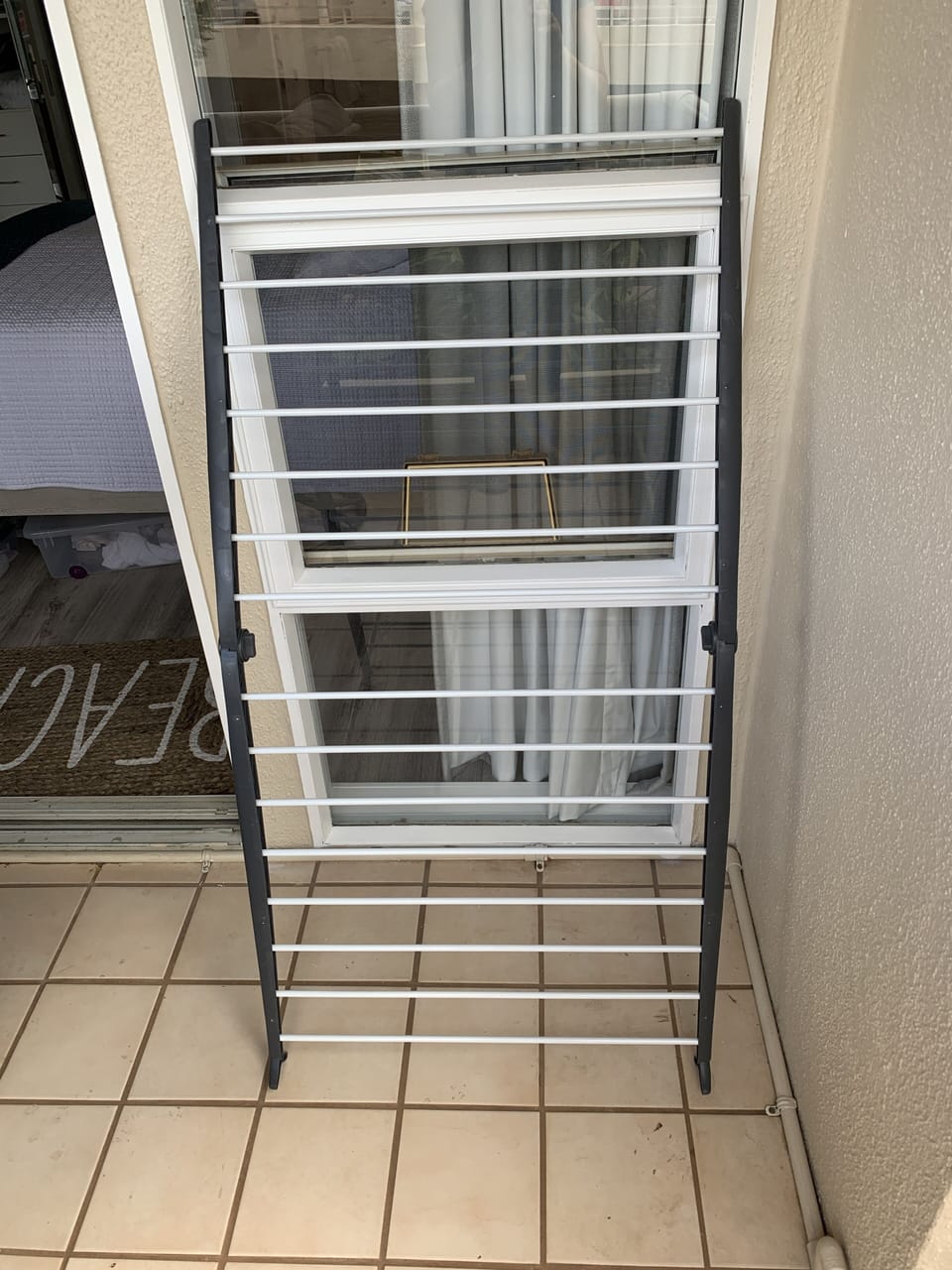 Drying rack to hang swimsuits...after a day at the beach or pool.