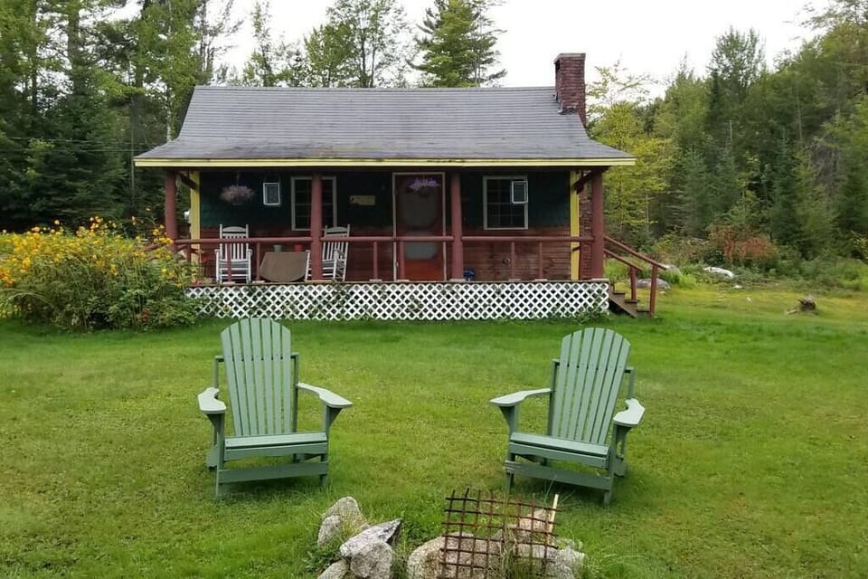 Enjoy the Adirondack chairs near the fire pit.