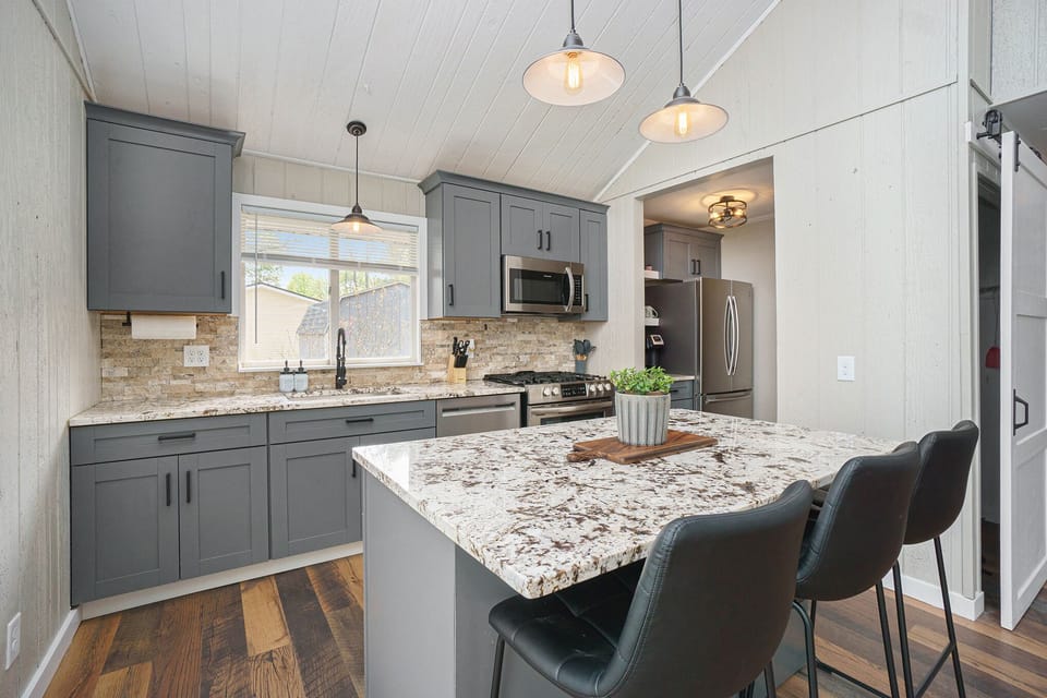 Kitchen with island seating