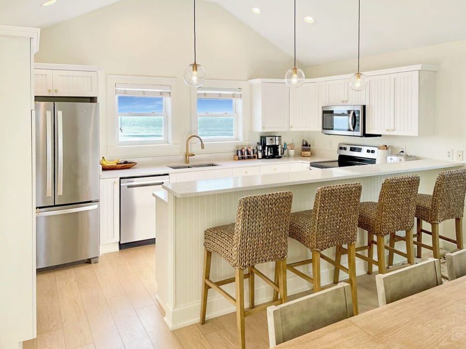 Kitchen with Oceanfront views