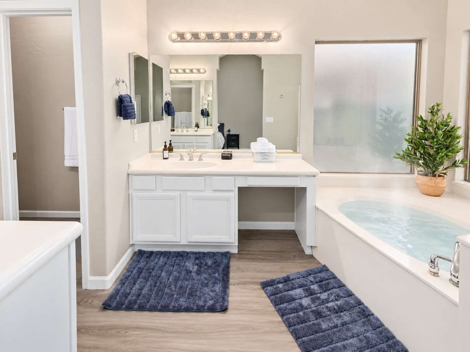 Unwind with a warm bath after a day of exploring or simply enjoy a little well-deserved downtime.