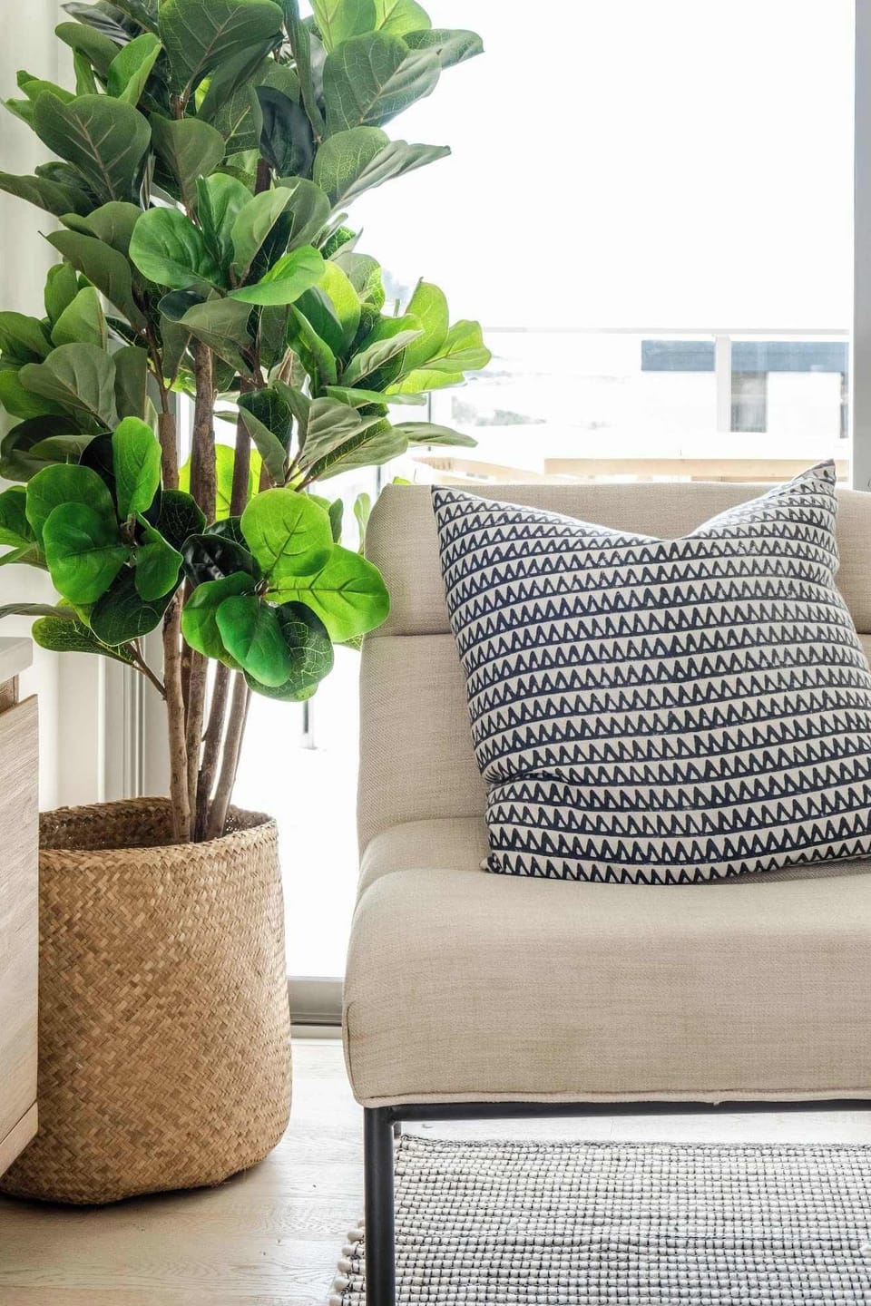 Beautiful greenery freshens the space up.