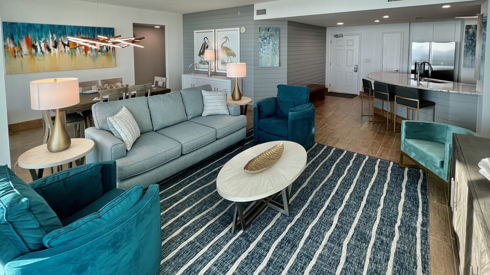 Beautiful "Natural White" walls with "Storm Gray" Shiplap!