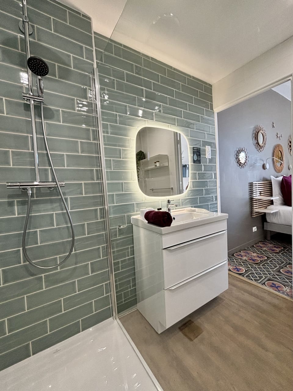 Double Room | Bathroom | Hair dryer, towels