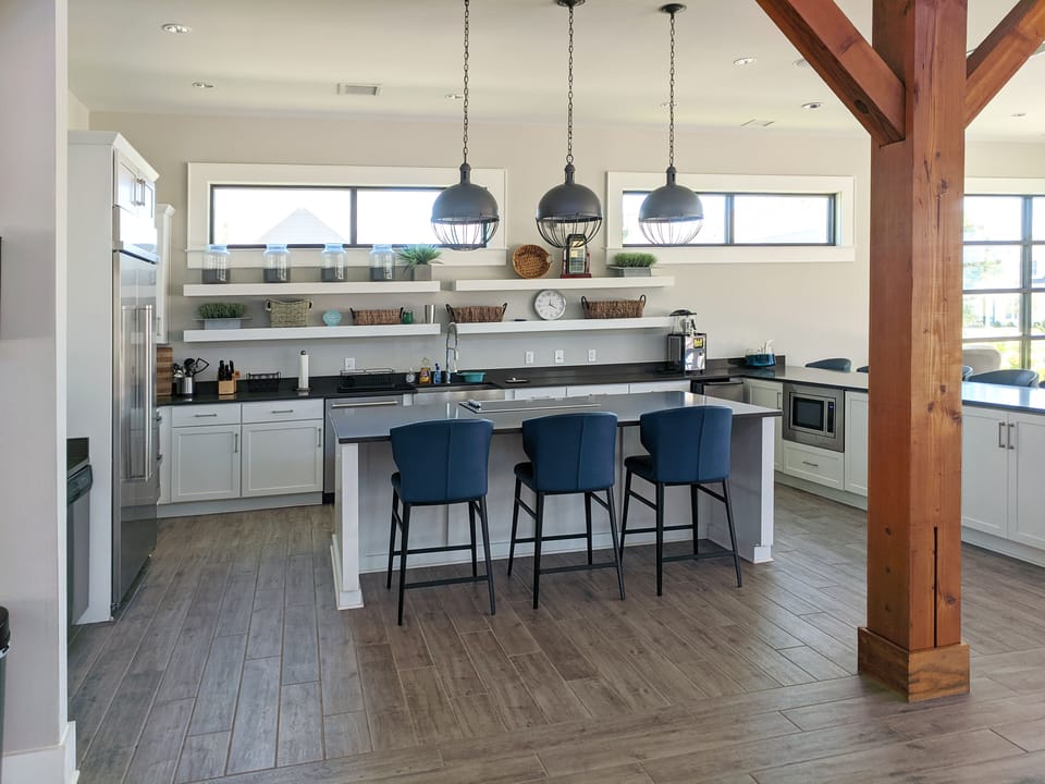 Community kitchen.