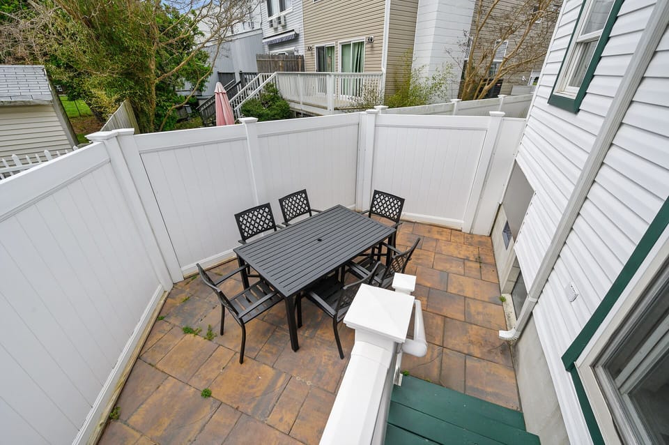 Enjoy family meals in the enclosed patio