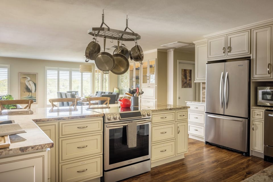 Enjoy a chef's kitchen filled with natural light. 