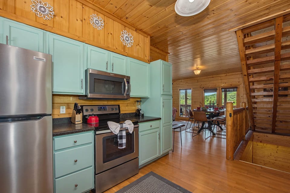 Open dining and great room — everyone in one social space