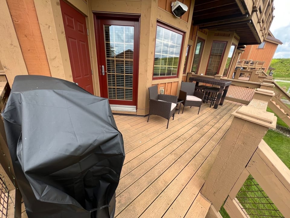 Outside deck