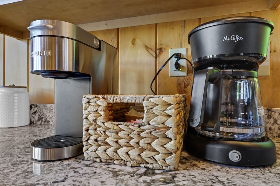 We offer both a Keurig coffee maker and drip coffee maker!