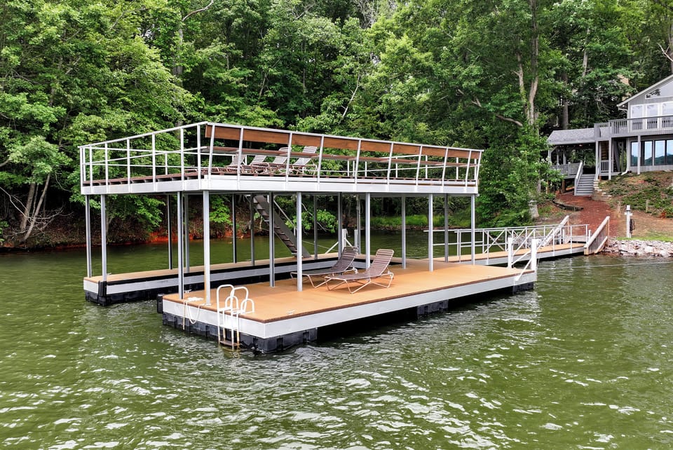 Bring your boat or just hang out on the dock and swim, fish or tan. 