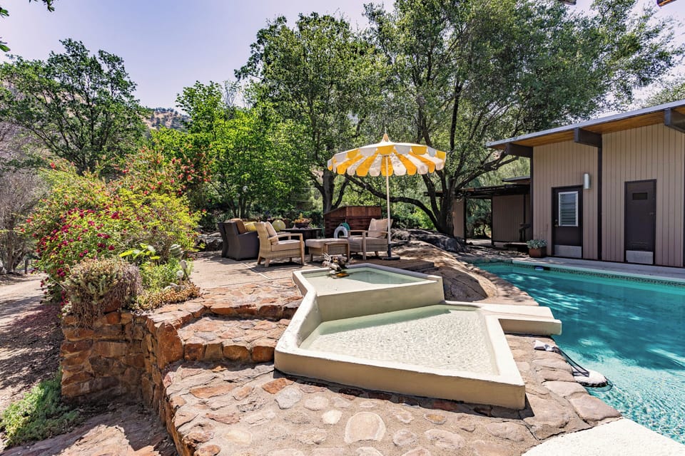 Private pool just steps from the living space, perfect for relaxing swims.
