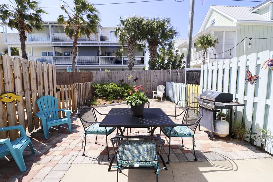 Relax on the back patio!