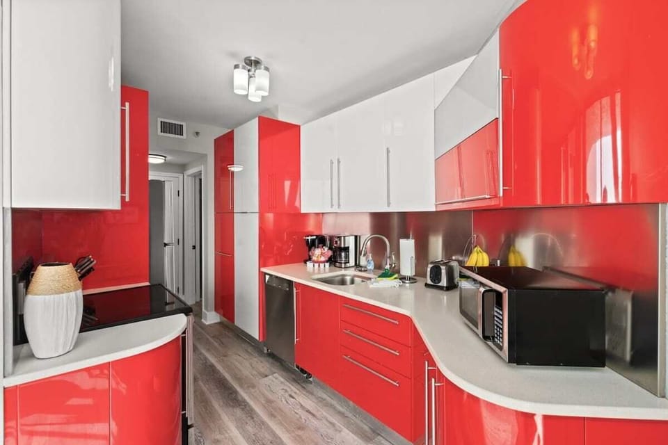 Kitchen with drip and Keurig coffee makers