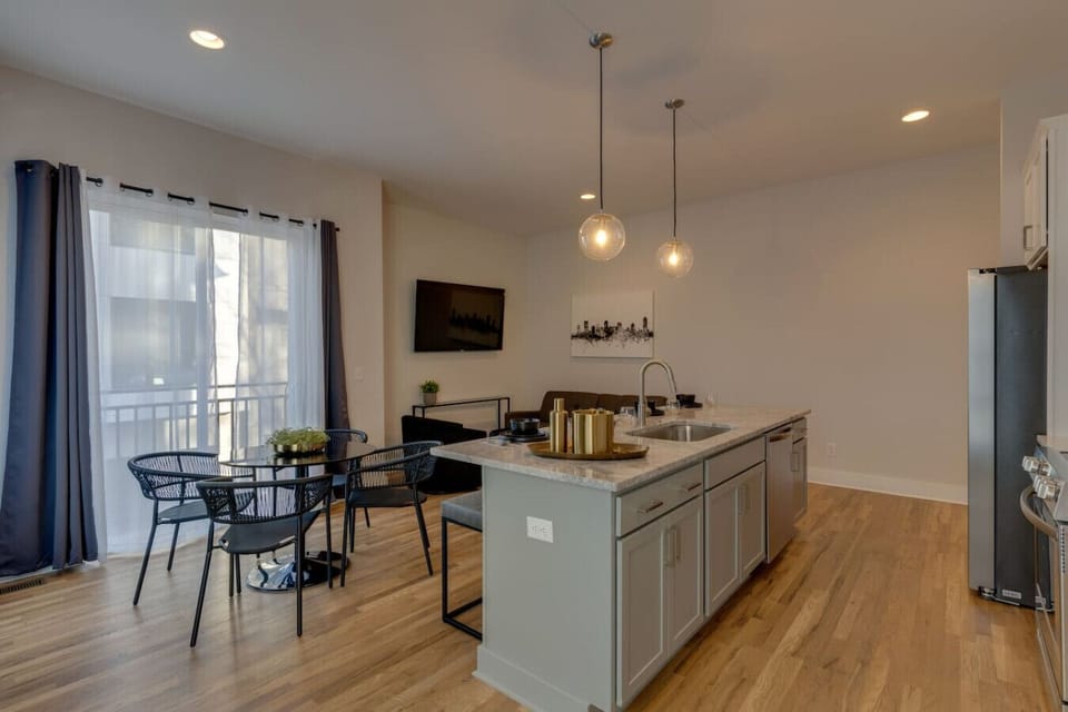 An open-concept kitchen and dining area designed for effortless everyday living and entertaining
