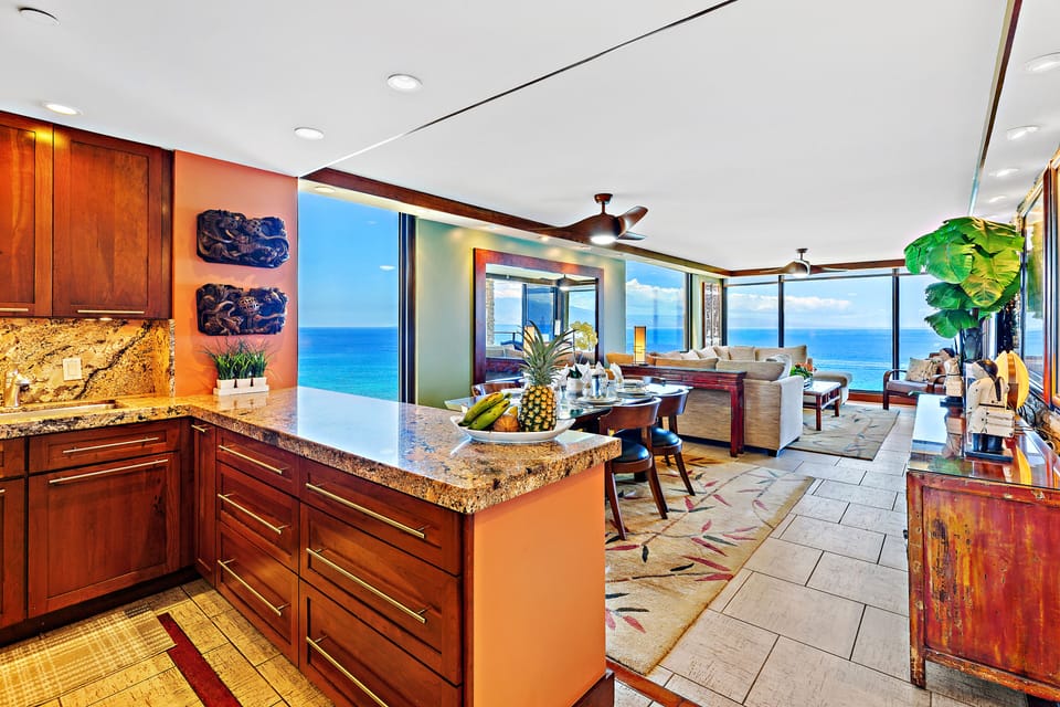 Meal prep with ocean views