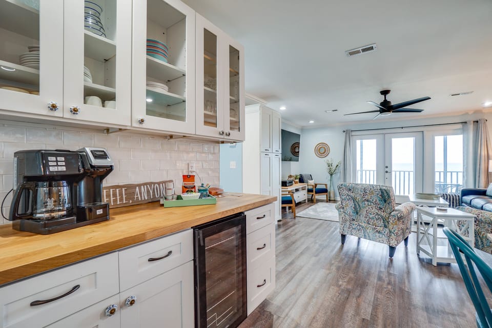 Coffee Bar and wine cooler