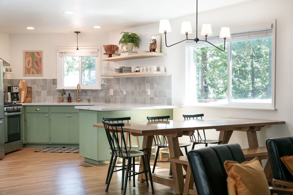 Share a meal with your people on our large family-style dining table