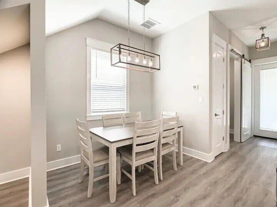 Share a meal with your family and friends at the table or additional bar stools