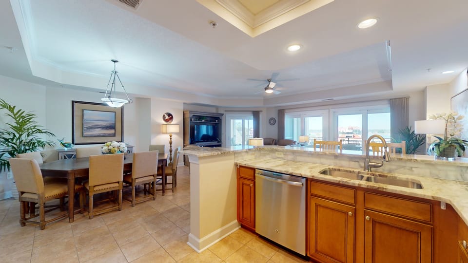 Kitchen with Views of the Marina
