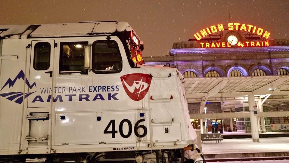 Short drive to Union Station; Winter Park train runs in the ski season