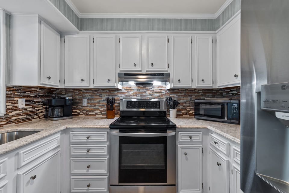 Fully stocked kitchen