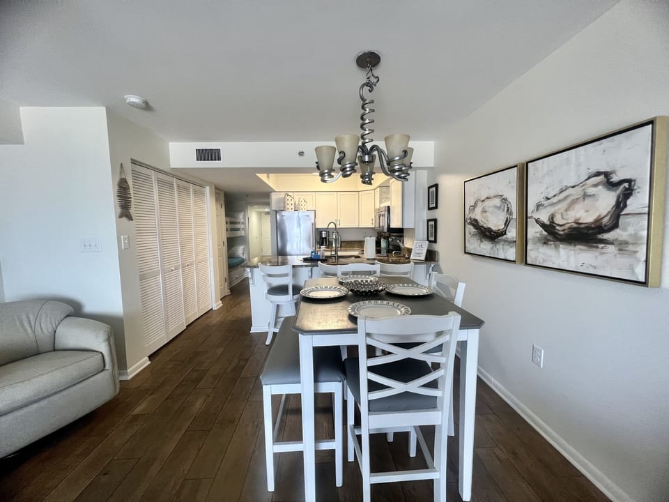 3 Bar stools and dining table for four