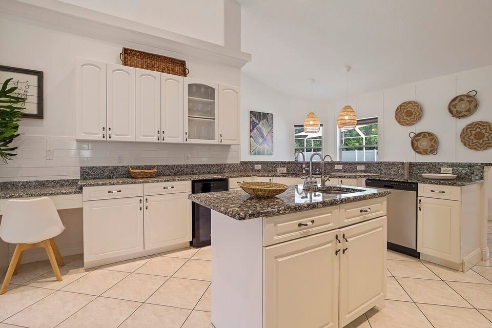 Fully stocked kitchen