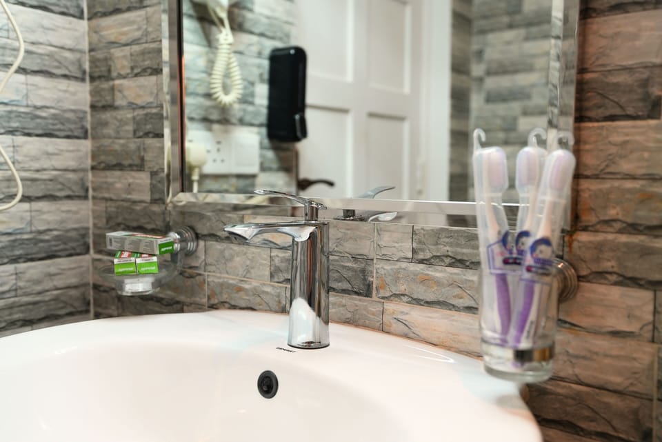 Elite Triple Room | Bathroom | Shower, hydromassage showerhead, eco-friendly toiletries, hair dryer