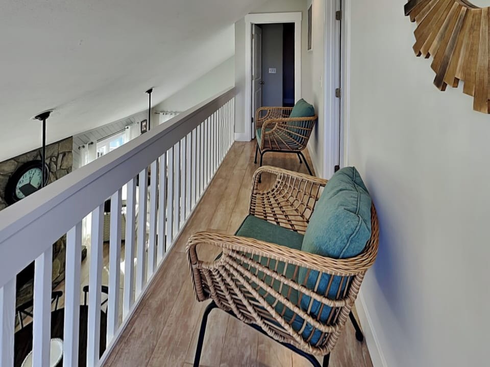 Upstairs Seating + Balcony Access
