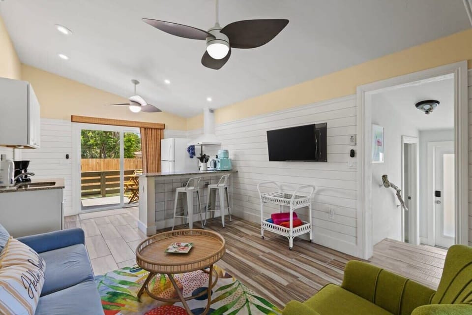 Open concept kitchen and living area provide plenty of space for entertainment