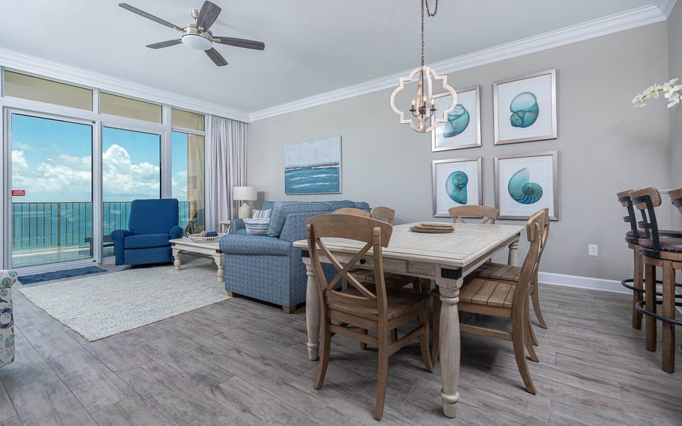Enjoy a fun game night or family meal with beach views and experience memorable vacation moments