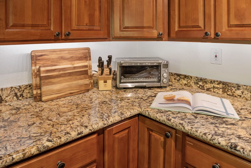 Plenty of counter space.