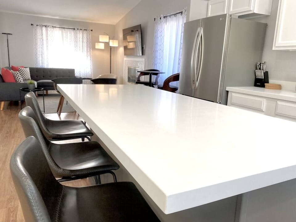 Spacious island for easy cooking and gathering.