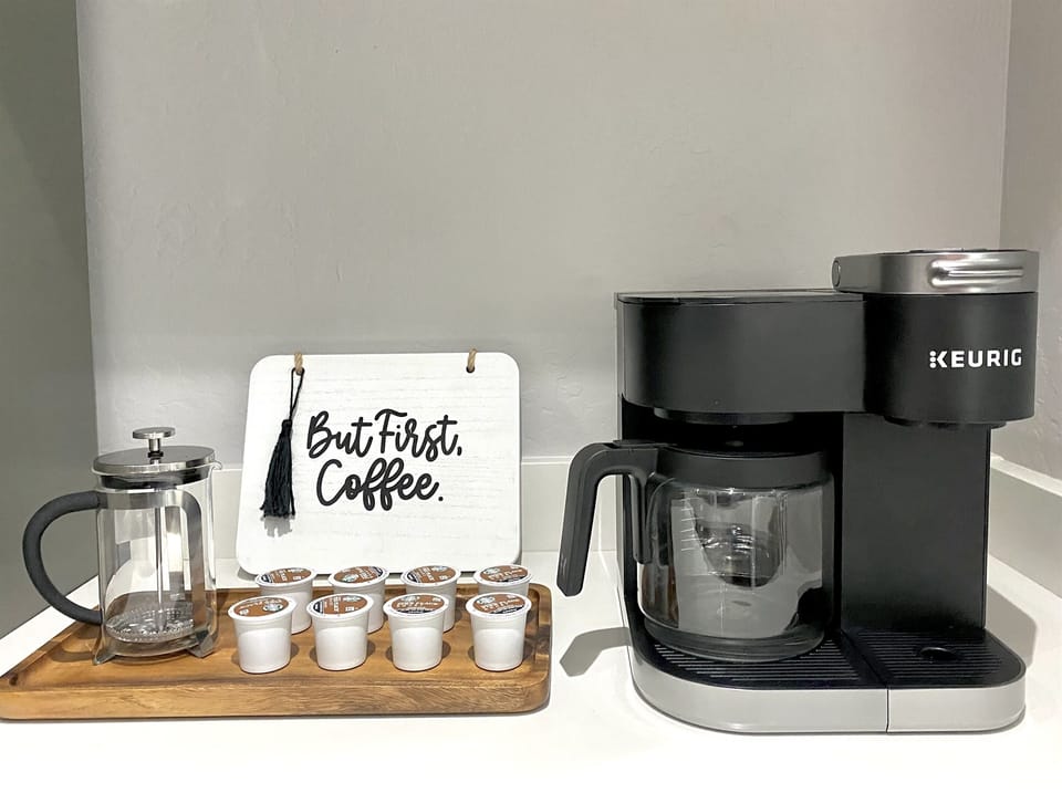 Cup of coffee for one or a carafe for all.